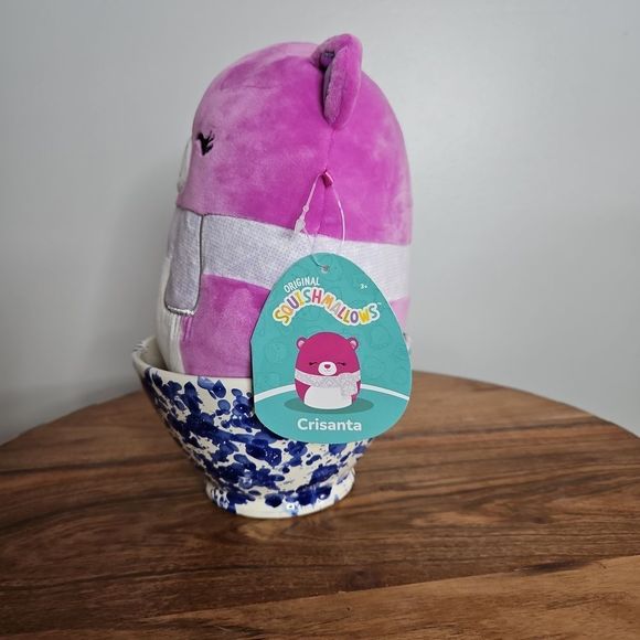 NWT Crisanta The Bear Squishmallow Scarf Purple 7in - Picture 7 of 8
